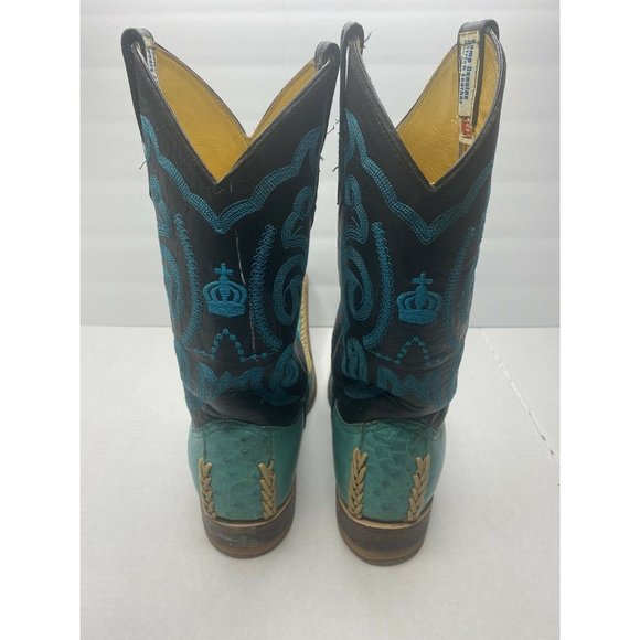 Alex Boots Shoes Rare Alex Boots Mexican Disco Ostrich Leather
